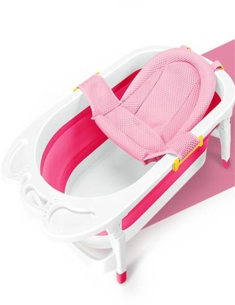 

baby bath net tub security support child tubs shower care for newborn adjustable safety net cradle sling mesh infant bathing 283 h4369594