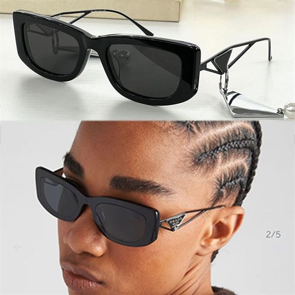 

symbole sunglasses spr14y womens fashion cat eye frame casual shopping triangle graphic decorative temple with origina293p, White;black