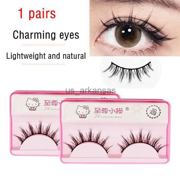 

false eyelashes le 1pair 3d lashes natural eyelash soft natural eyelashes thick false eyelashes manga eyelashes daily dating makeup lashes w