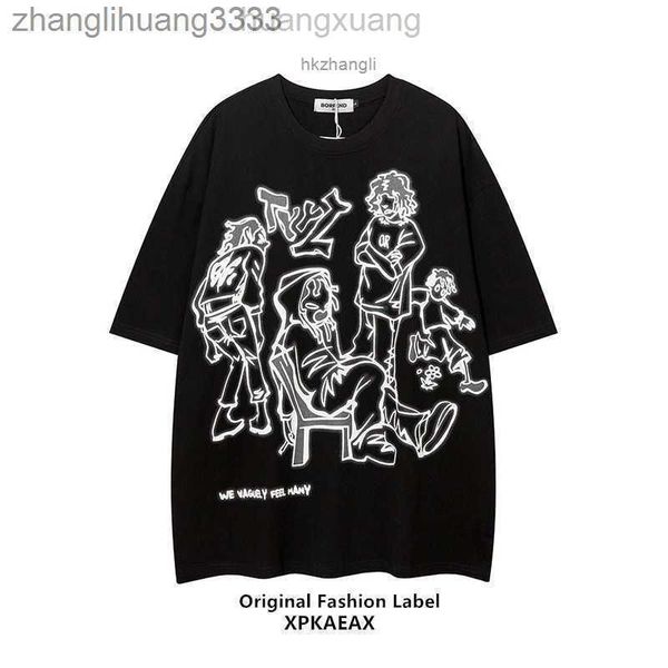 

stussys fashion t-shirt fashion brand american high street vintage couple costume casual loose short sleeve t-shirt for men and women, White;black