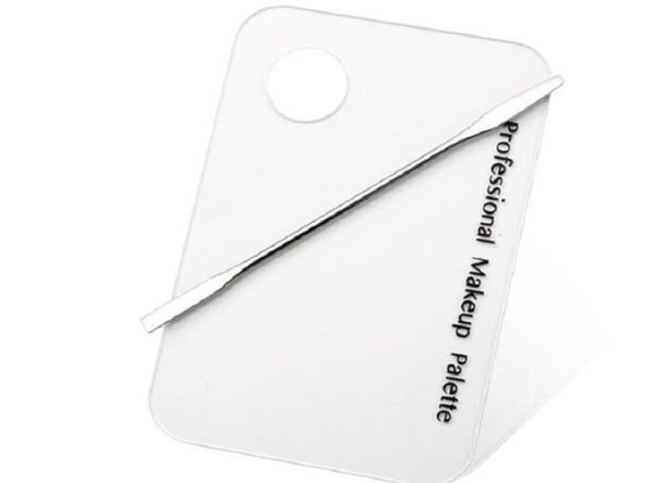 

new palette clear acrylic nail art makeup polish gel foundation eyeshadow mixing spatula stainless steel rod manicure set tool kd16456641