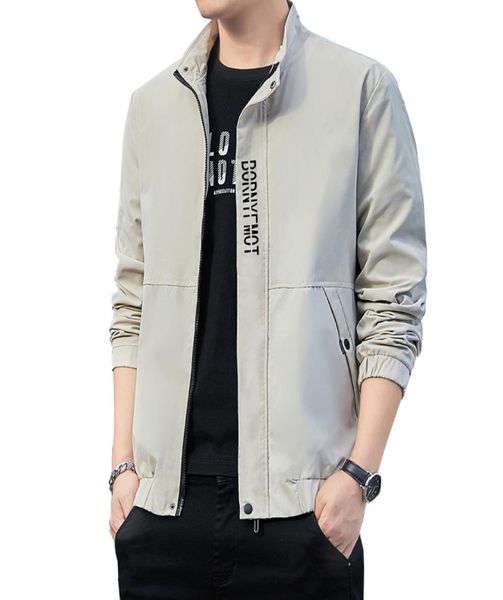 

mens spring fall casual loose fit thin lightweight outerwear sportswear bomber jackets coat golf jacket full zipper windbreaker4784954, Blue;black