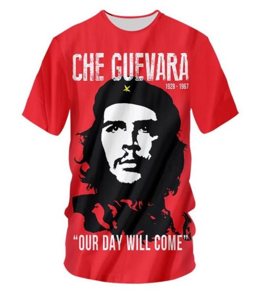 

men039s tshirts ifpd eu size che guevara t shirt men 3d print short sleeved tshirt summer o neck fitness oversized whole 5754862, White;black
