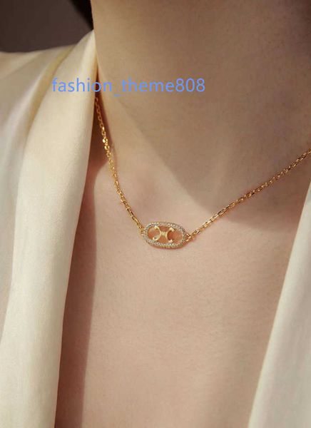 

luxury brand pendant necklace gold plated simple designer printed designer necklace, Silver