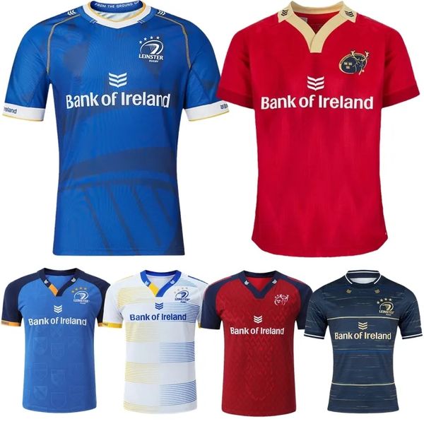 

2023 2024 leinster munster rugby jersey home away 22 23 24 european alternate ireland irish club shirt size s-5xl, Black;gray