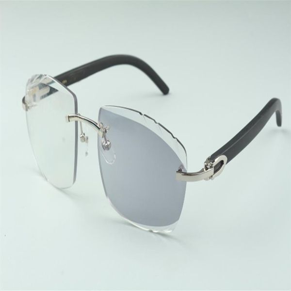 

direct s high-end pochromic cutting lens sunglasses 4189706-a black natural wooden sticks size 58-18-135 mm218l, White;black
