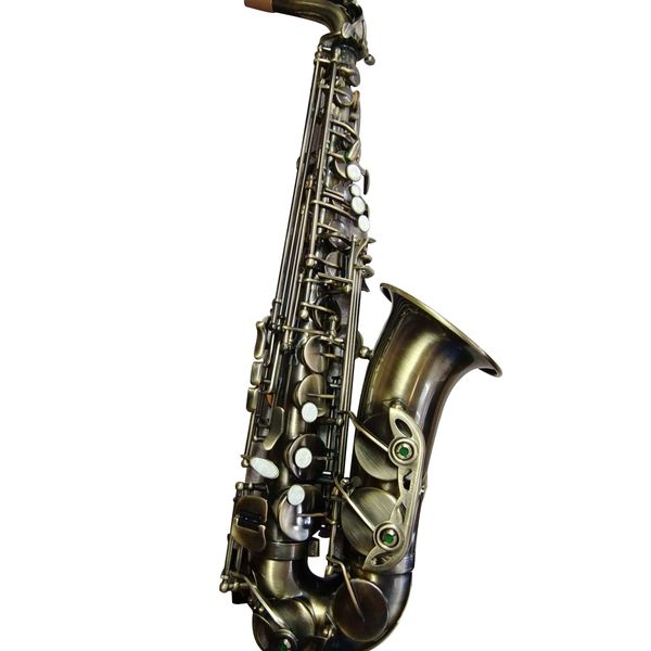 

france r54 model saxophone alto ntique copper simulation eb flat sax alto with case mouthpiece professional musical instruments