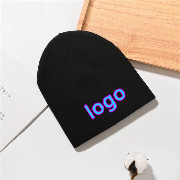 

beanieskull caps fashion solid color autumn winter custom knitted hat women outdoor casual ski caps warm skull beanie cap 230816, Blue;gray