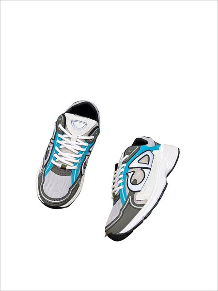 

luxury brand designers create leisure smart black dark gray beige silver gray grass green size 35-46