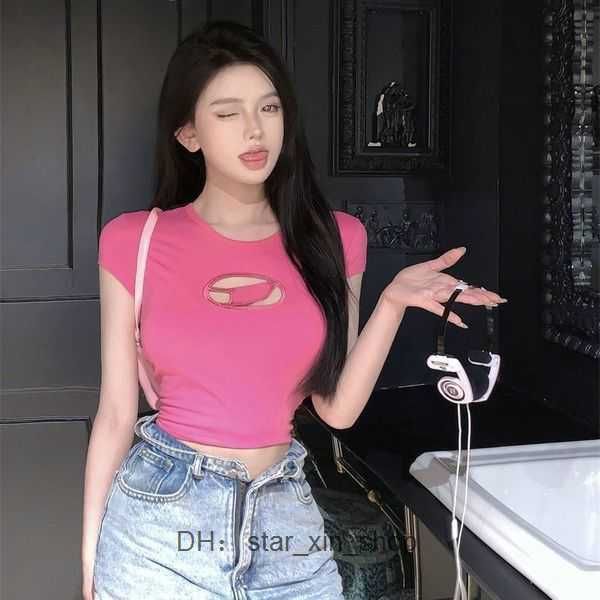 

diesel t shirt t-shirt tanks camis fashion diesel oil designer t shirt tees womens letter print short sleeve round neck cotton polo 6926 42, White
