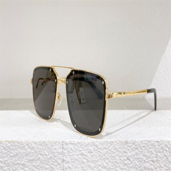 

vintage square sunglasses gold grey lens sonnenbrille men fashion sun glasses with box232k, White;black