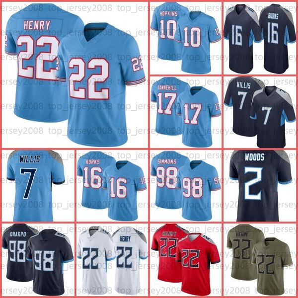 

will levis football jersey treylon burks peter skoronski derrick henry ryan tannehill jeffery simmons kevin byard andre dillard malik willis, Black;red