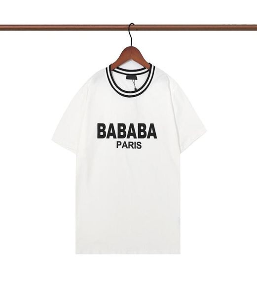 

designer mens t shirts letter printing balman tshirt fashion simple men tshirt personality trend short sleeved paris mans women hi3118475, White;black