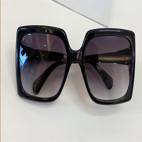 

square oversized sunglasses 0876 black grey gradient lens sonnenbrille sunnies soleil gafas oculos so women sun glasses uv400 prot236b, White;black