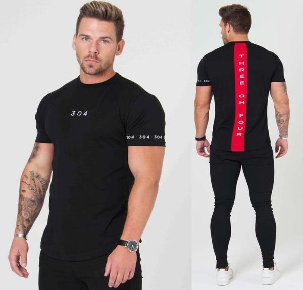 

gyms clothing fitness tees men fashion t shirts extend hip hop summer short sleeve tshirt cotton bodybuilding muscle guys1490003, White;black