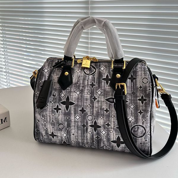 

23ss women luxury designer totes bags onthego handbag speedy flowers pillow leather shouder crossbody ladies handbags with original dust bag