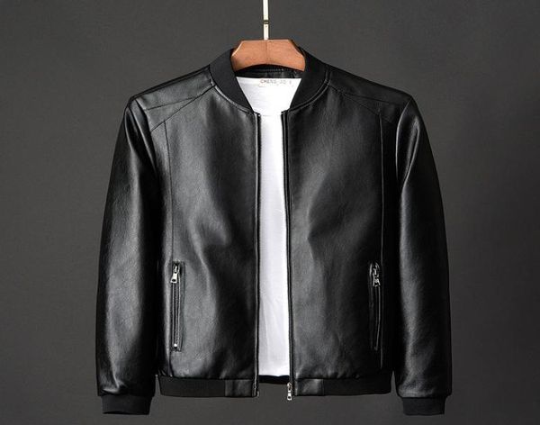 

men039s jackets leather jacket bomber motorcycle men biker pu baseball plus size 7xl 2021 fashion causal jaqueta masculino j4103506534, Black;brown