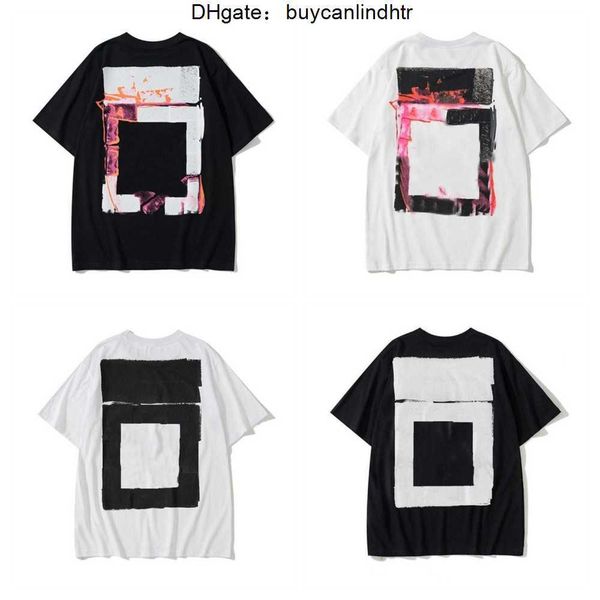 

summer luxurys mens and womens t shirt designer offs clothing loose tees man casual street graffiti sweatshirt short sleeve tshirts offes w, White;black