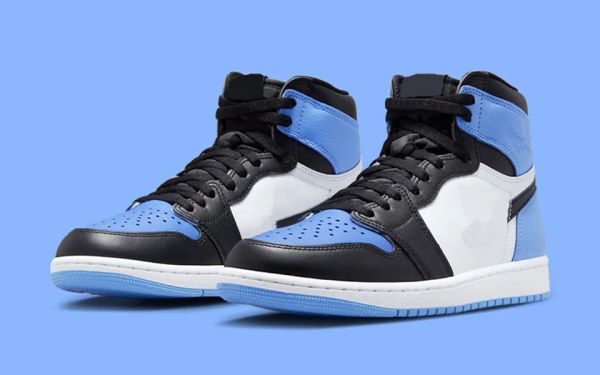 

basketball shoes jumpman 1 high og unc toe men/women university blue outdoor sneakers sports with original box fast delivery