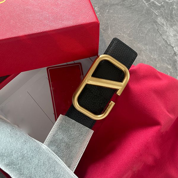 

designer mens belt width 3.8cm black lychee pattern belts letters gold silver buckle size 100cm-125cm fashion casual genuine leather woman w, Black;brown