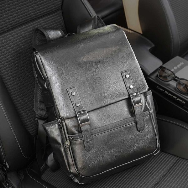 

2023 fashion men's backpack academy college student school bag computer minimalist 230817