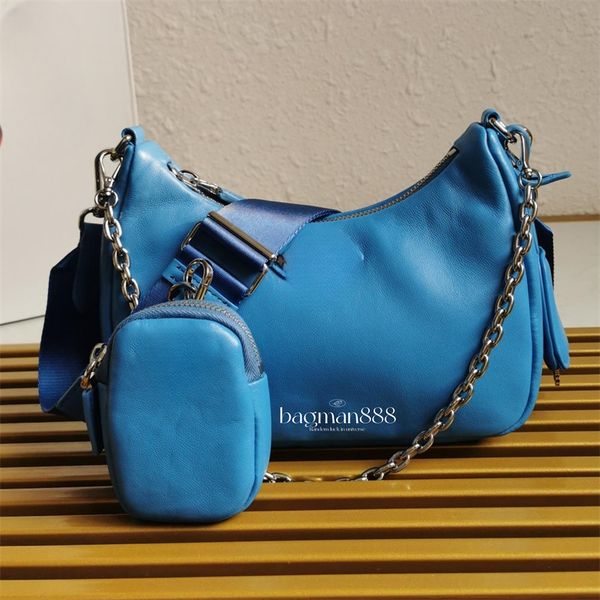 

crossbody designer 3 in 1 luxurys womens mens triangle re edition 2005 bag nylon bag re edition trianglecanvas armpit bag coin purse hobo sh