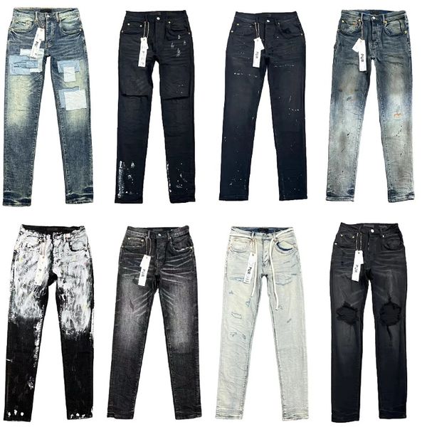 

designer jeans purple jeans designer pants slim fit ripped jeans retro street wear casual outdoor sweatpants fashion jogger pure289, Blue