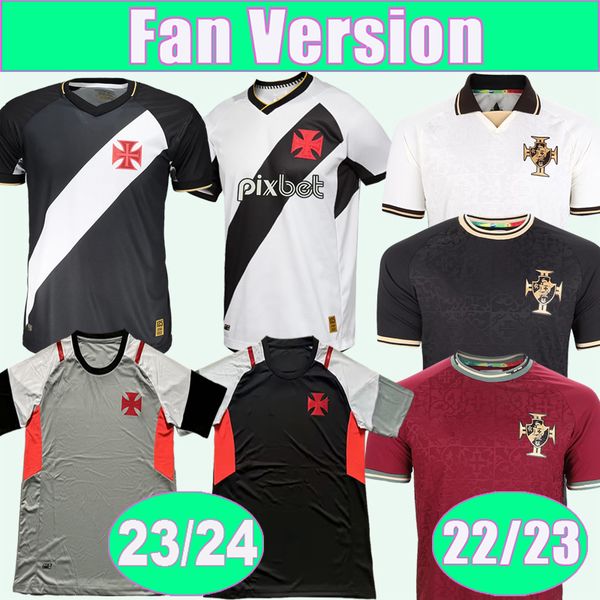

23 24 vasco da gama mens soccer jerseys 22 23 special edition raniel g. pec juninho getulio home away 3rd goalkeeper training wear blue foot, Black;yellow
