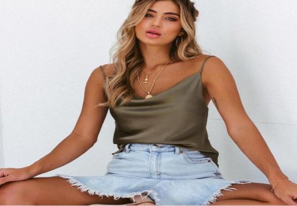 

fashion new womens camisole vest silk camis tanks camis summer ladies silk gallus size sxxl3092841, White