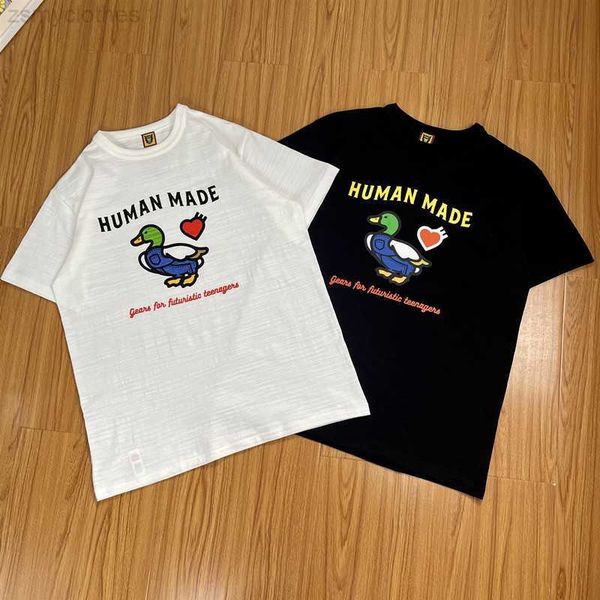 

men's t-shirts human made fashion t shirt men 1 1 human made women t-shirt summer style heavy fabric tee, White;black