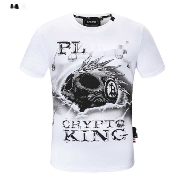 

bear t shirt mens designer tshirts rhinestone skull men t-shirts classical hip hop streetwear tshirt casual tees pb 110628, White;black