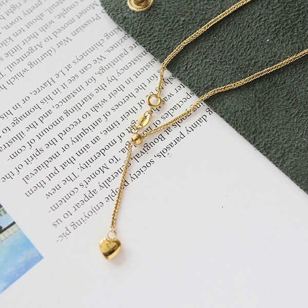 

fashion designer chopin chain sweater finished naked adjustable extension peach titanium steel 18k gold necklace for women, Black