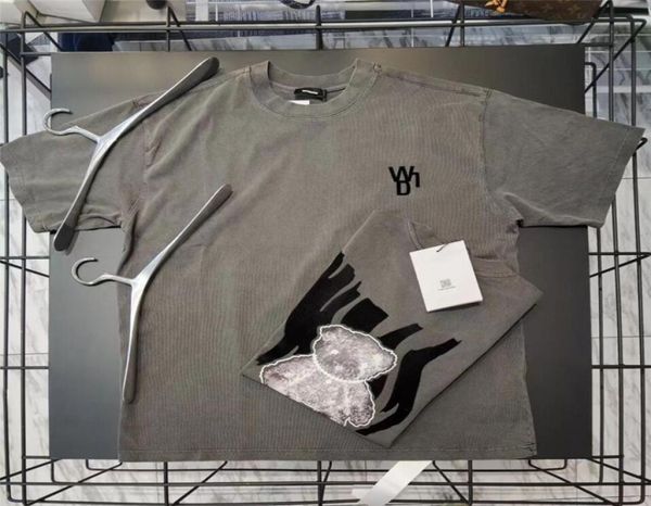

2021 spring summer print men039s women039s short sleeve tshirt gray white21697604896338, White;black