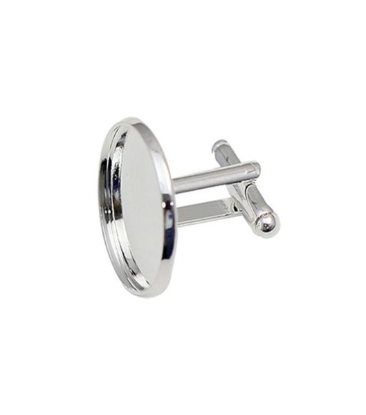 

beadsnice brass jewelry for men cufflink base id889801232743350, Silver