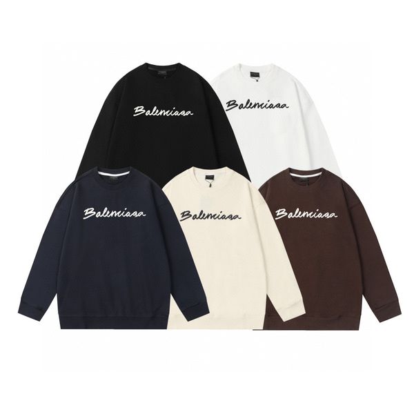 

men's plus size hoodies & sweatshirts in autumn / winter 2024 acquard knitting machine e custom jnlarged detail crew neck cotton 3w3ftg, Black;brown