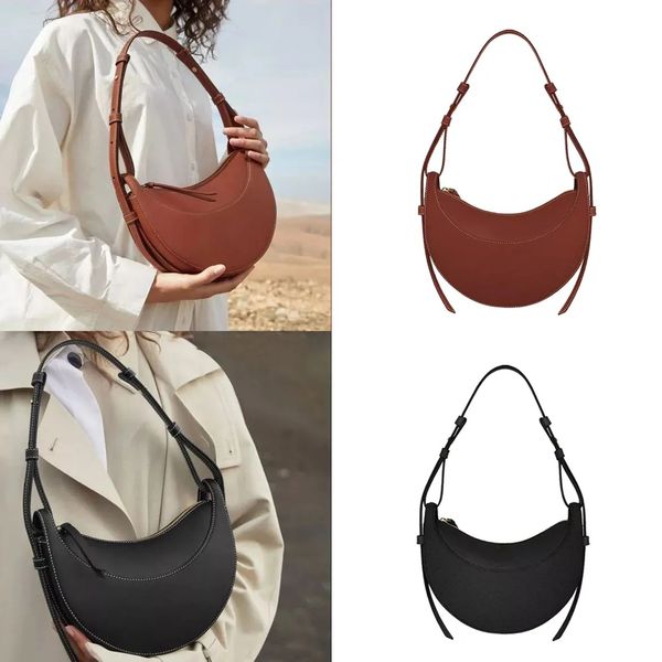 

mens summer numero dix half moon bag smooth classic genuine leather cyme luxury tote handbag designer bag zip closure crossbody womens clutc