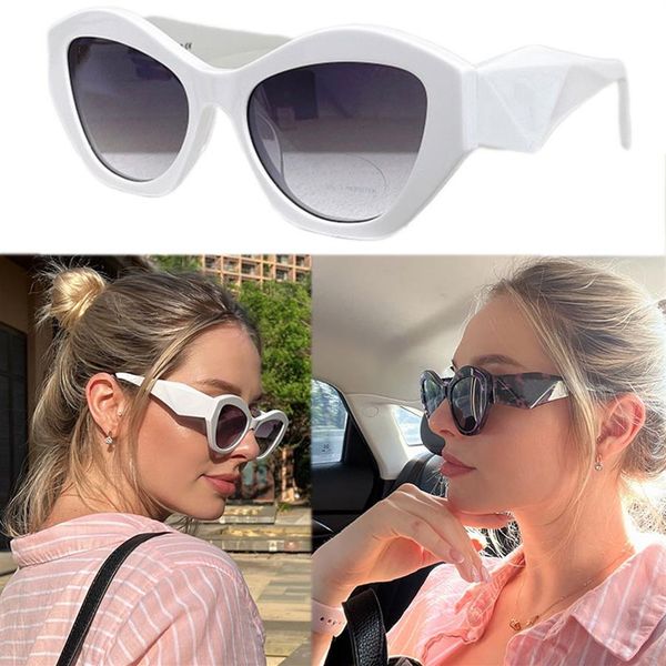 

cat eye sunglasses spr 07yf new color womens fashion classic thick frame ladies sunglasses summer leisure shopping beach vacation 268e, White;black