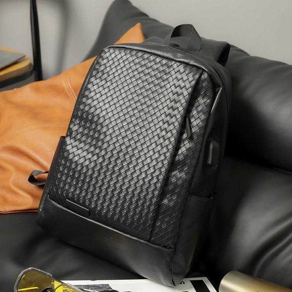 

trendy men's fashionable light business backpack, simple and casual men's bag, large capacity outdoor backpack, college student ba