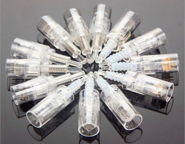 

microneedling 13579123642 pins round nano needle bayonet port and screw port cartridge for mym derma pen mocroneedle roller7615532