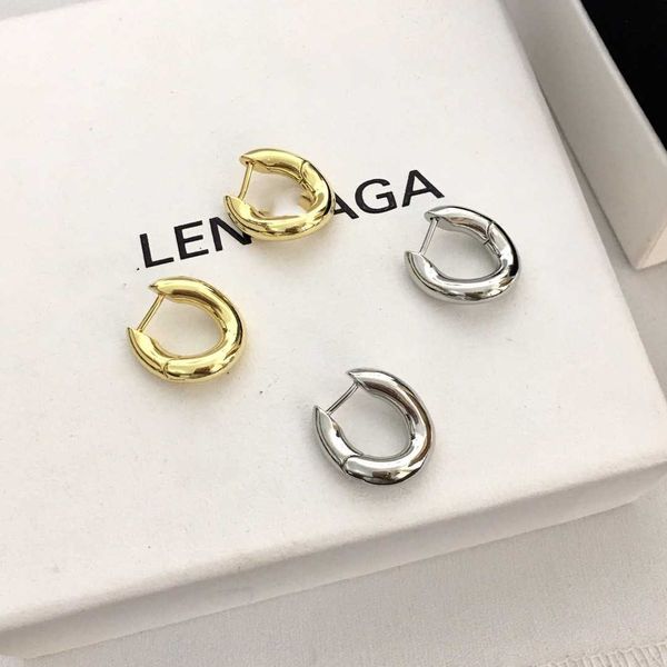 

bb earrings paris home 21 new geometric u-shaped earrings women's advanced sense of minimalism temperament smooth ring irregular earrin, Golden