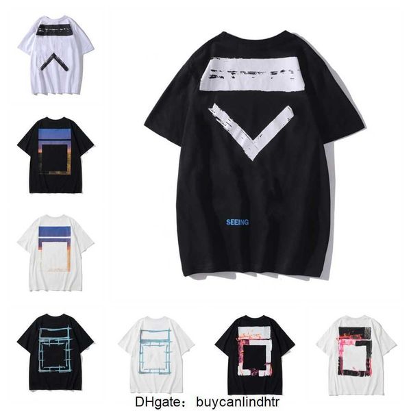

fashion mens offs t shirts summer womens designers tshirts loose tees brands man s casual shirt luxurys white clothing street clothes xx18, White;black