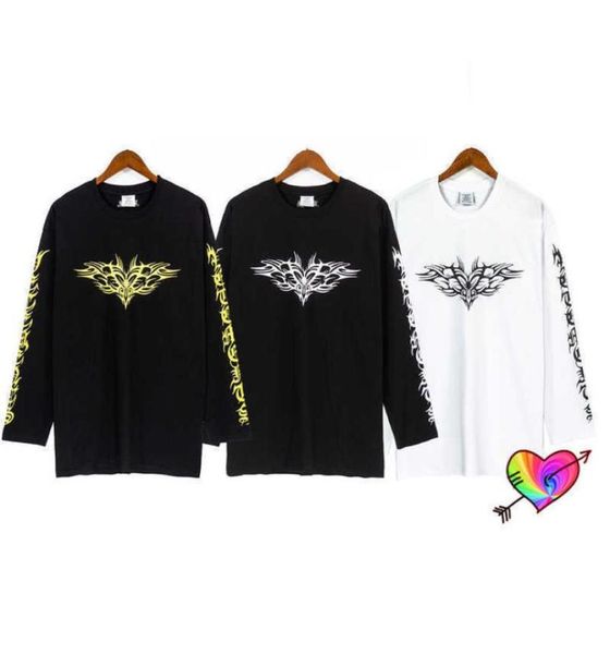 

vetements gothic tshirt men women graphic printed vetements long sleeve tee cotton terry vtm 8716081, White;black