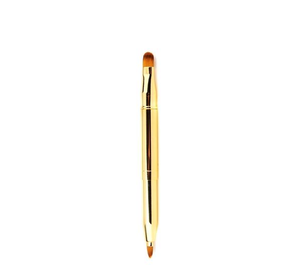 

retractable eye brush professional makeup double heads lip brush eyeliner portable concealer eyeliner lipstick makeup brush5662975