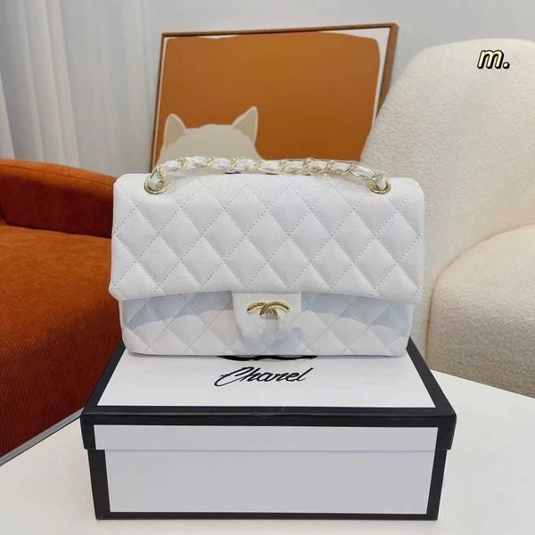 

designer channel handbag bag women new bag garbage bag small bag crowd lingge chain crossbody bag pearl bucket handbag fashion white