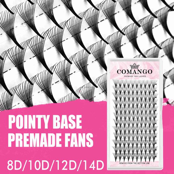 

false eyelashes hyper pointy premade fan russian volume eyelashes extensions short stem false lashes soft faux mink eyalashes hkd230817