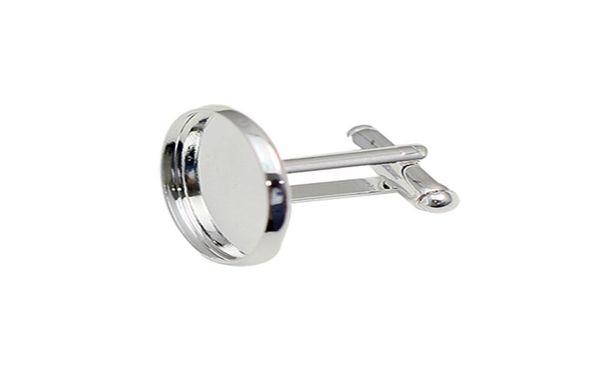 

beadsnice brass jewelry for men cufflink base id889801236115672, Silver