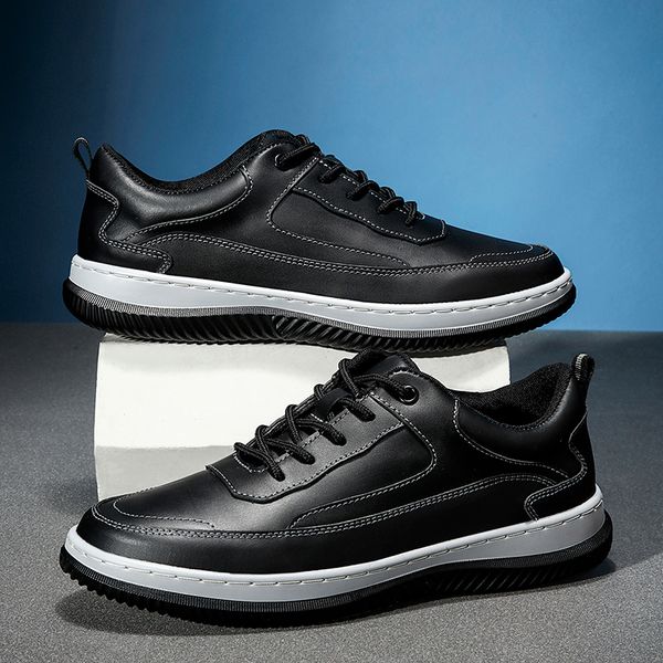 

dress shoes men's genuine leather casual shoes fashion designers flats black sneaker minimalist shoes for men shoes 230816