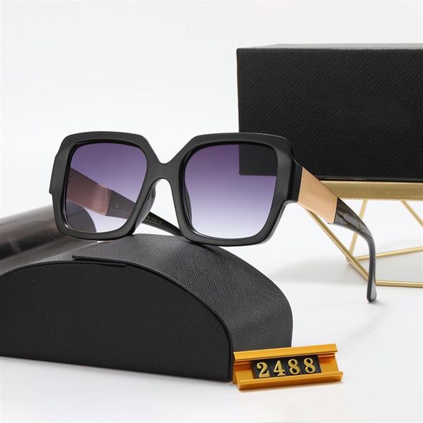 

luxury designer sunglasses fashion women square profile oversize geometric retro monochrome series style uv protection sun-shading230a, White;black