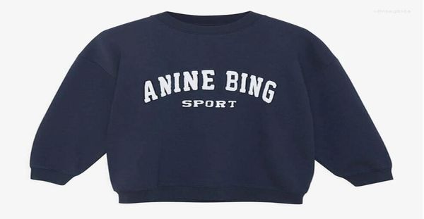 

women039s hoodies women loose oneck sweatshirt letters cotton red long sleeve casual female simple pullovers 2022 early6886458, Black