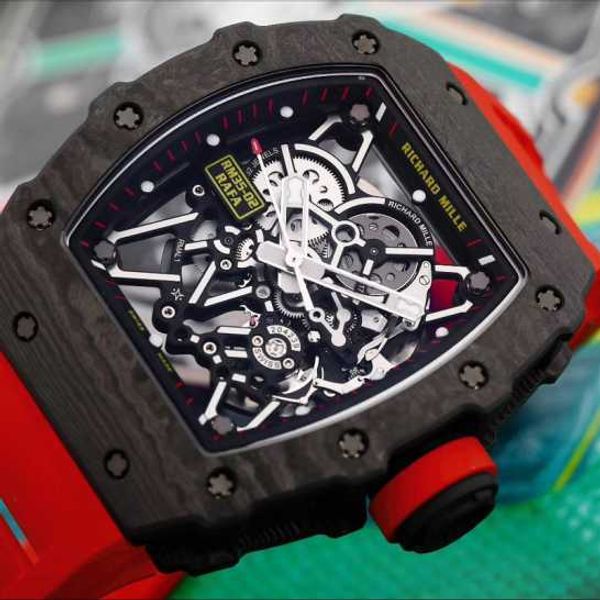 

richardmille mens wristwatch rm pilot sport wrist watches series rm3502 ntpt carbon fiber limited edition fashion leisure sports ma yi-77mv